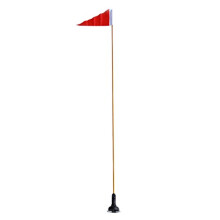47' Canoe Kayak Safety Flag Whip  Pennant Flush Bracket with Black Base Ref: 5183
