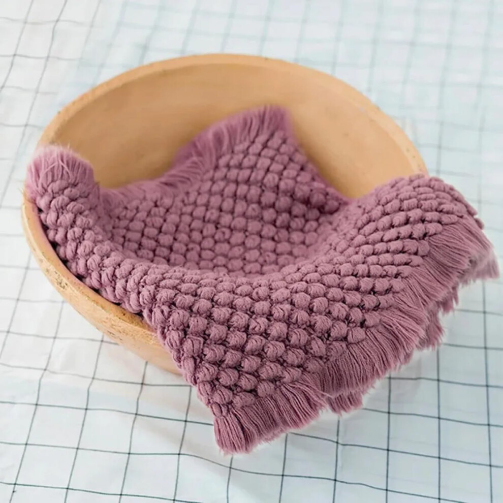 Photography Props Born Photo Shooting Blanket Weaving Thick Basket Filler Wool Blanket Infant Accessories Foto Studio 9189345695124