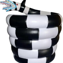 Funny Popcorn Bucket Exclusive Sandbug Bucket Sandbug Popcorn Scary Halloween Popcorn Bowl (Black and White Reusable) Halloween Horror Decoration