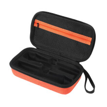 Storage Case for Microphone-Orange outside For battery mode