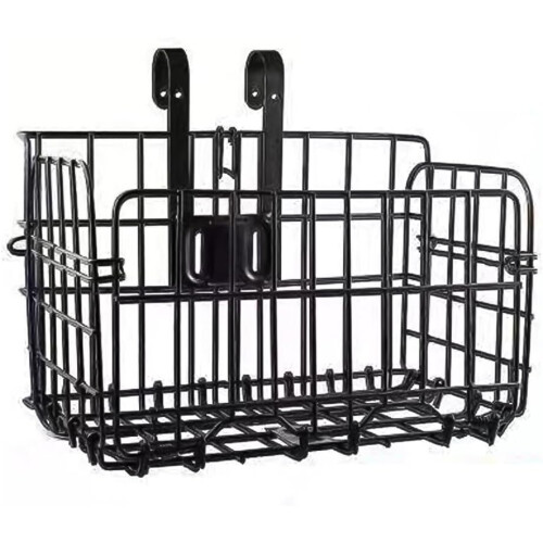 Folding Bicycle Basket with Hook for Various Models Thick Black Ref: 9247 1