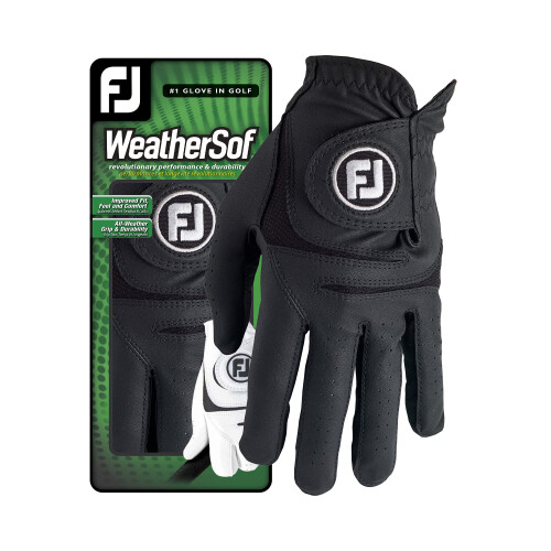 66248 Men's Golf Glove, Black, S