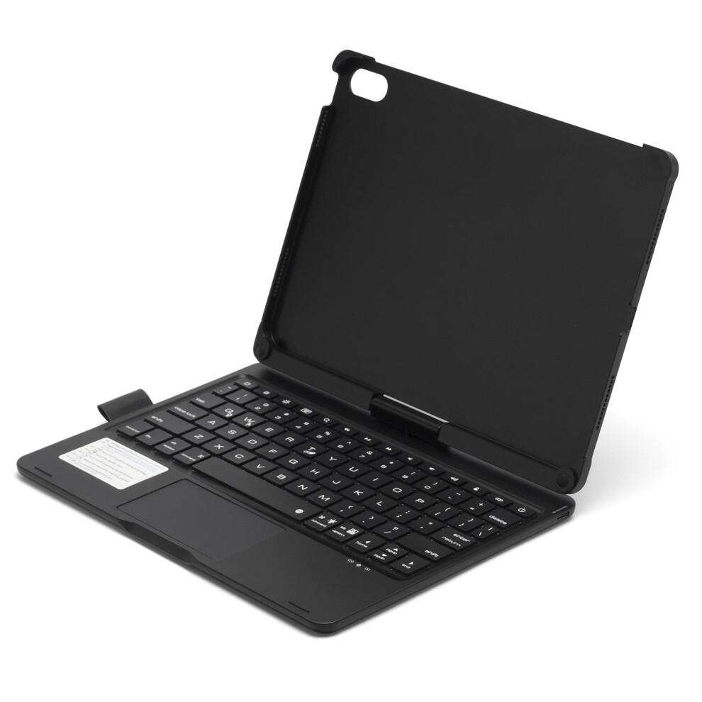 360 Degree Rotatable Bt Keyboard For Rechargeable Keyboard & Mouse With 7-Color Backlit For 10Th, Black 9189345695933