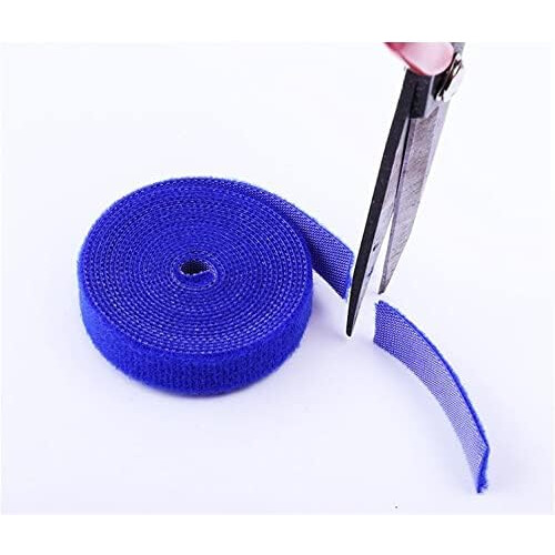 2/4 cm width 5m length magic hook and loop fastening tape cable tie loop nylon sticker (Color: 2cm width black) 2