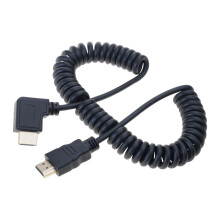 Câble vidéo Mini HDMI mâle vers HDMI mâle, 90 degrés,-gauche