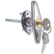 Garage Door Locking Kit T-Handle Emergency Release Manual Opening Silver 14.00X10.00X4.00CM 1 Set