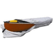 Outdoor Waterproof Kayak Cover with Zipper Heavy Duty Canoe Storage Cover for Garage or River Bank XL Multicolor