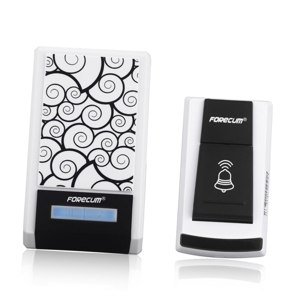 Wireless Doorbell 100M Range Smart 315Mhz 12V Led Weatherproof Easy To Install 9189345696282
