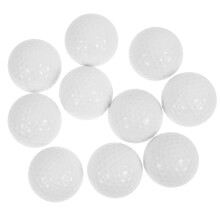 10Pcs Golf Ball Practising Ball Sports Balls Double Layer Training Balls for Beginners