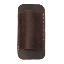Knife Holster Belt  Leather Sheath  Pocket Knife Bag for Belt  Brown