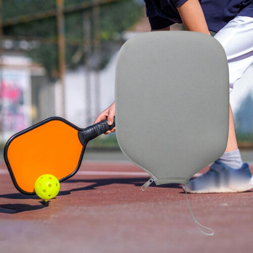 Pickleball Paddle Cover Universal Fit Shockproof Dustproof Case With Zipper Closure Racket Protector 2