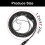 Headsets Cable Silver Plated Earphone Cable for Clear-Black 6