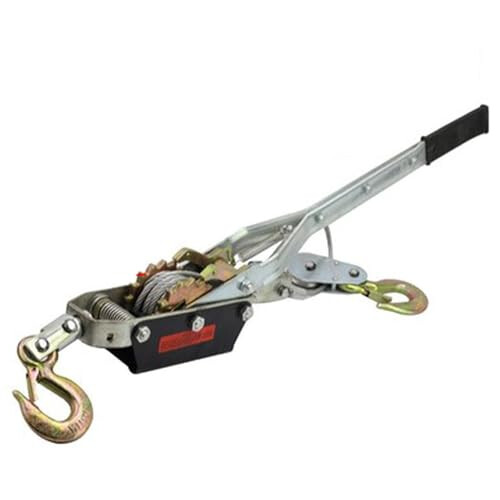 Hand ratchet winch – 4 ton dualgear puller for trailer and tree stump with nonslip grip