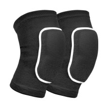 Sports Knee Protectors, Dance Sponge Knee Protectors, Thickened, Elbow Protectors, Essential for Dancing, Roller Skating, and Kneeling s black