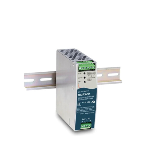 24V/20A DIN Rail Type Uninterruptible DC-UPS Module DUPS20 | 20A