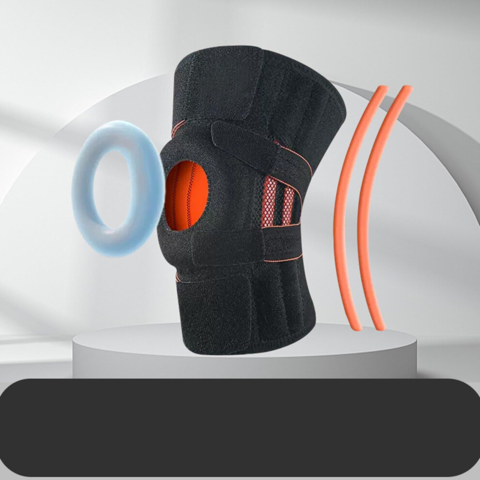 Upgraded Silicone Non-Slip Sports Knee Pads Shock Absorption Stabilizing Patella Open 9412369444042