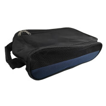 Golf shoe bag Padded, waterrepellent with zipper and mesh ventilation Blue