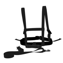 Ski Training Belt For Ski Chest Stable Ski Belt Ski Trainer Toddler Ski Belt Skiing Ski Belt Ski Ski Shoulder Straps Learning to Ski Black Nylon Belt