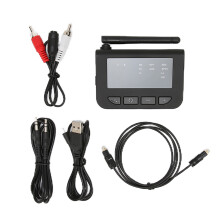 Transmissor e receptor Bluetooth aptX de baixa latência, versátil para conectividade perfeita, alcance estendido e conexão forte para uso sem fio.