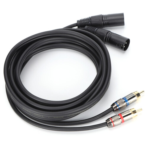 Πολυχρηστικός προσαρμογέας ήχου Dual XLR σε Dual RCA, βαρέως τύπου με ακύρωση παρεμβολών 1