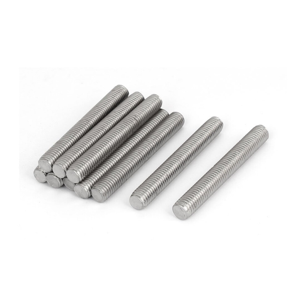 Iivverr M12 X 90Mm 304 Stainless Steel Right Hand Thread Fully Threaded Rod Stud 10Pcs 9426802947175