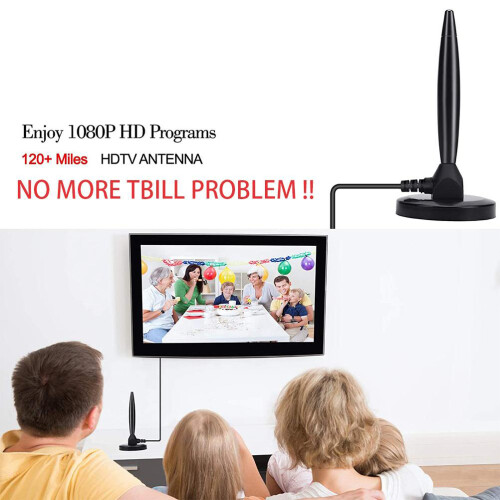 Κεραία HD με κρυστάλλινη εικόνα για έξυπνη τηλεόραση χωρίς καλώδιο, λήψη 360 1