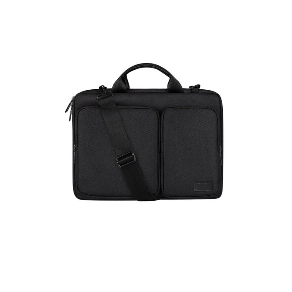 Black Laptop Bag Laptop Bag For 13.3 - 15.6 Inch Laptops Stylish Case(Black)