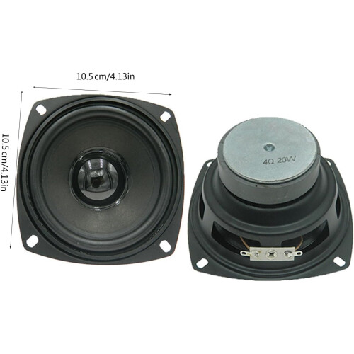 1Set 4inch Full Frequency for Projects Low Frequency Subwoofer Loudspeaker Tweeters 1