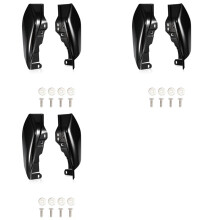 6x Gloss Black Mid-Frame Air Heat Deflector for  Touring Electra Glide Street Road Glide FLTRX CVO 2017-2022