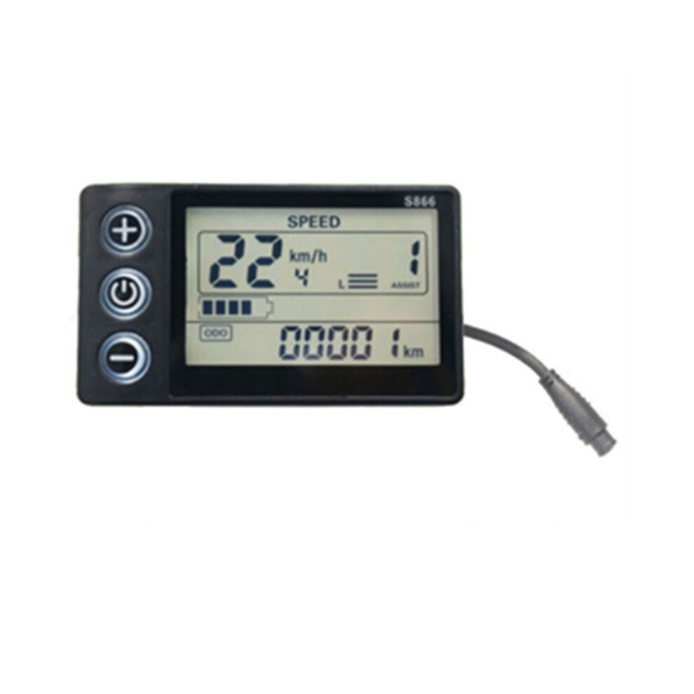 24V 36V 48V 60V Waterproof Lcd Display S866 Controller Panel Dashboard Electric Bike Display For Electric Scooter 6Pin 4712320702439