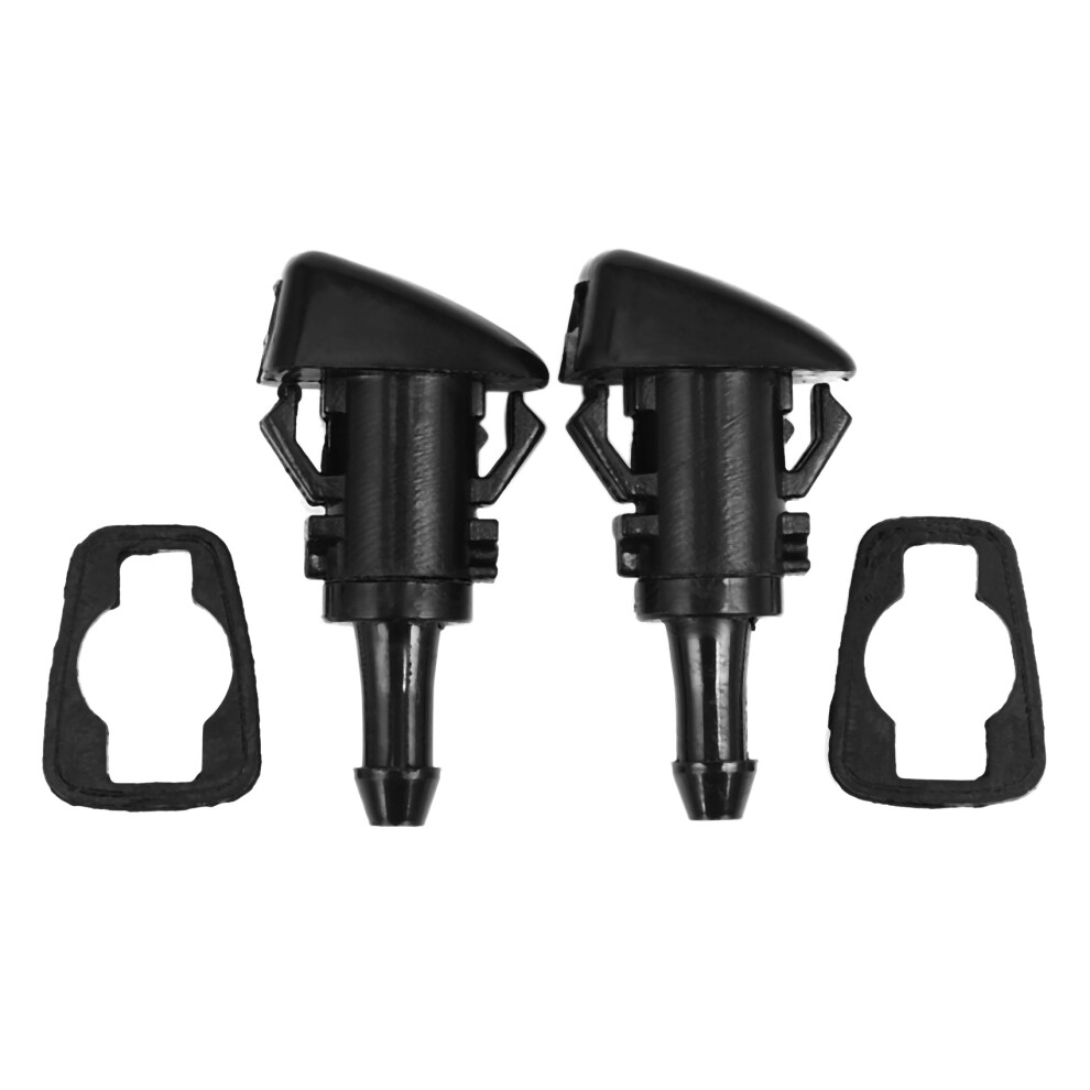 2Pcs Car Front Windshield Wiper Water Spray Nozzle For 07-12 Dodge Caliber 6134218541650