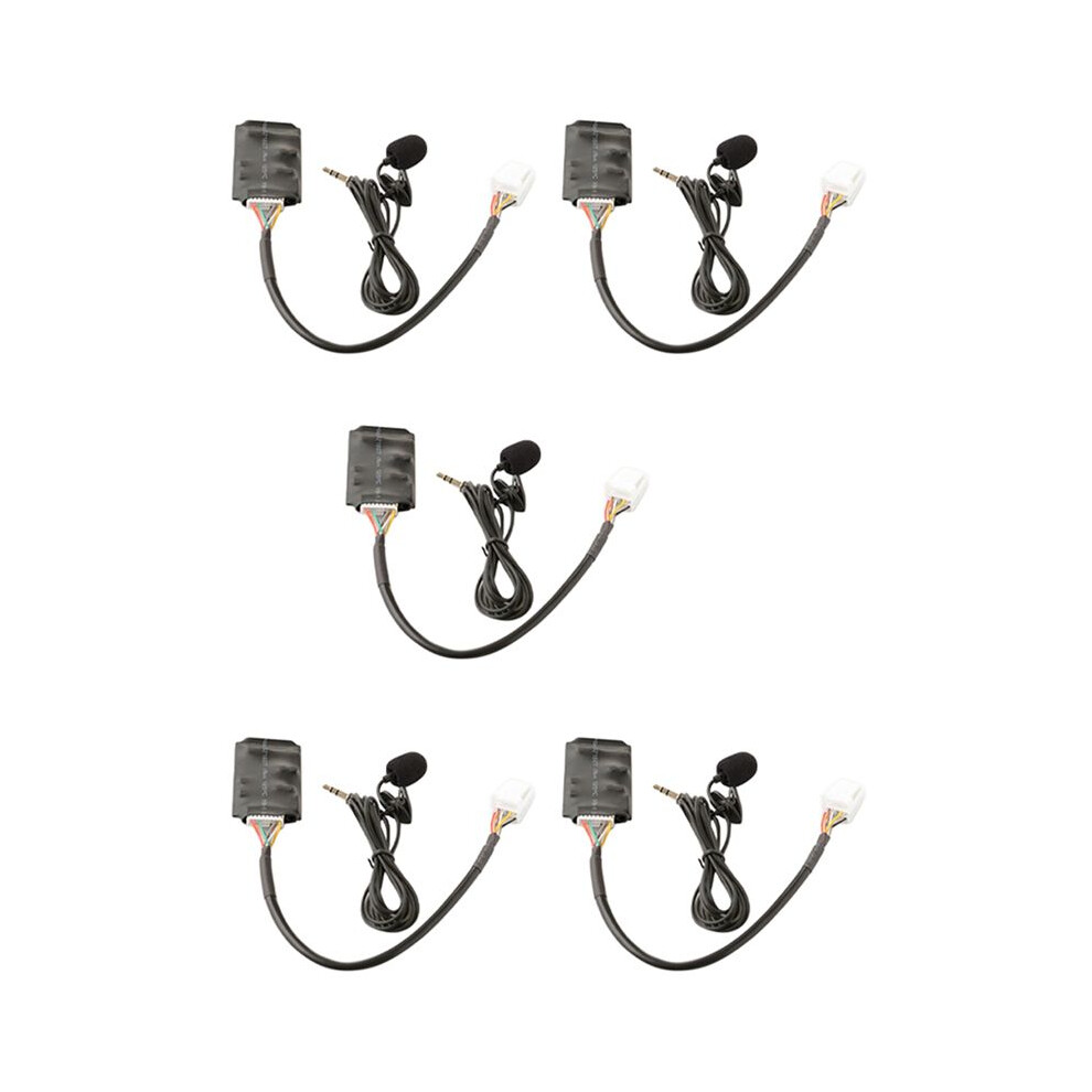 5X For Toyota Rav4 Bluetooth Aux Adapter Handsfree Disc Box Harness With Microphone Bluetooth Connection Module 4712320716436