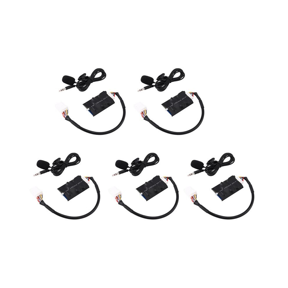5X Radio Audio Adapter Bluetooth Aux Cable Microphone Handsfree Music Interface Disc Box For Toyota Camry Corolla Rav4 4713624867602