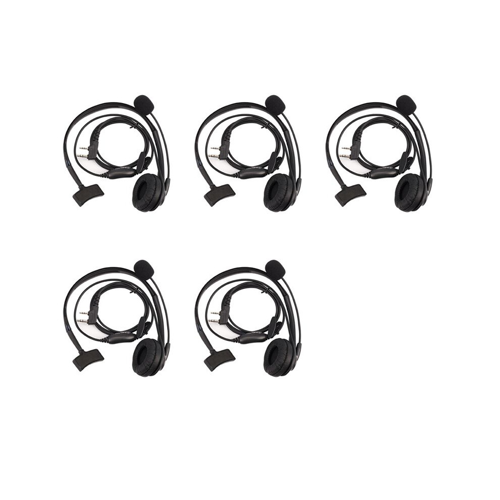 5X 2-Pin Headphone Headset Tk220 For Jianwu Baofeng Uv-5R Bf-888S Retevis H777 Puxing Tyt Interphone C9009 6133591953784