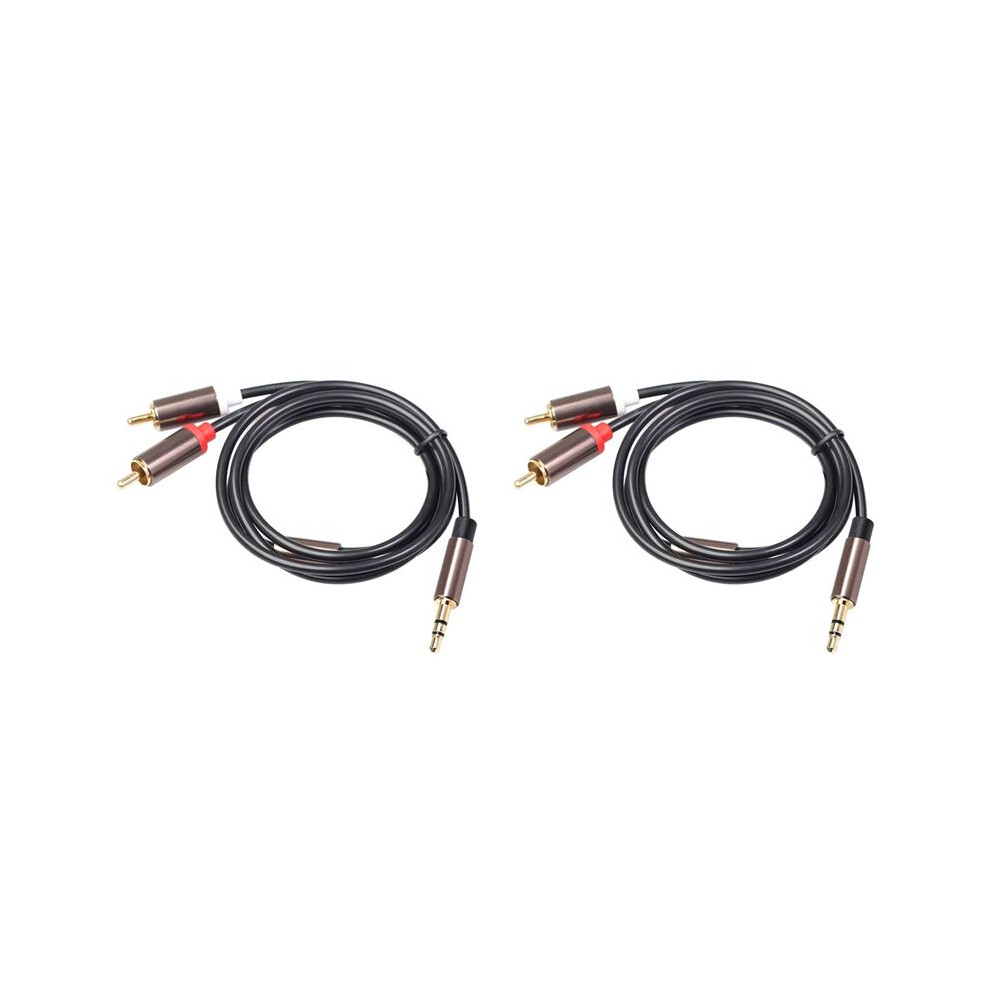 2X Rca Cable Hifi Stereo 3.5Mm To 2Rca Audio Cable Aux Rca Jack 3.5 Y Splitter For Amplifiers Audio Car Aux Mobile Phone 6131407755270