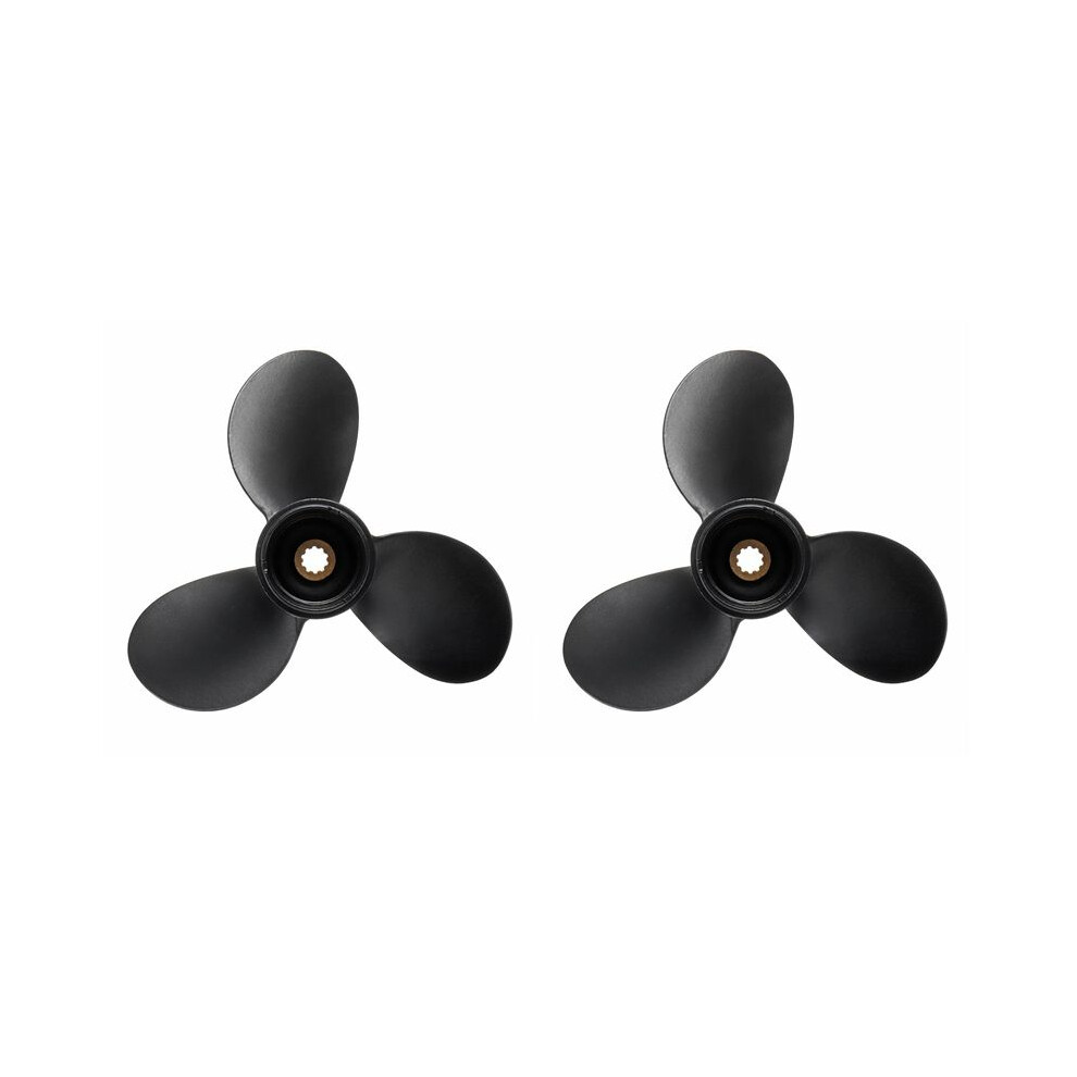2Pcs 7 1/2 X 7 Outboard Propeller For Suzuki Engine 4-6Hp 58110-91Jn0-019 Marine Propeller 10 Spline Tooth 3 Blades 4711457925032