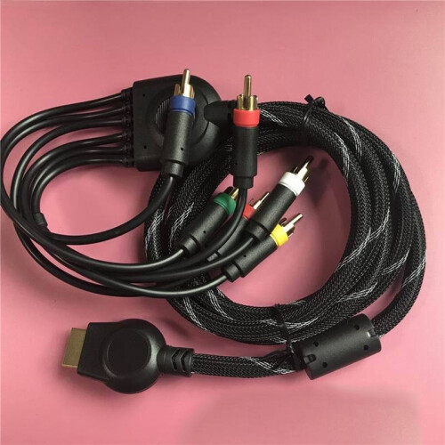 3X Suitable for PS2/PS3 Component Cable 1.8M Suitable for PS 2/3 High Resolution Game Cable Accessories 2