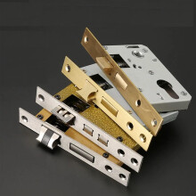 High Security Door Lock Cylinder Body for Home Single Tongue Mute Lock Cylinder House Wooden Door Heavy Spring 1Pcs(I Type)