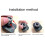 2X for - A4L Q5 A6 A5 Rear Mirror Knob  Rearview Mirror Adjustment Button Reflector  Adjustment Button 7