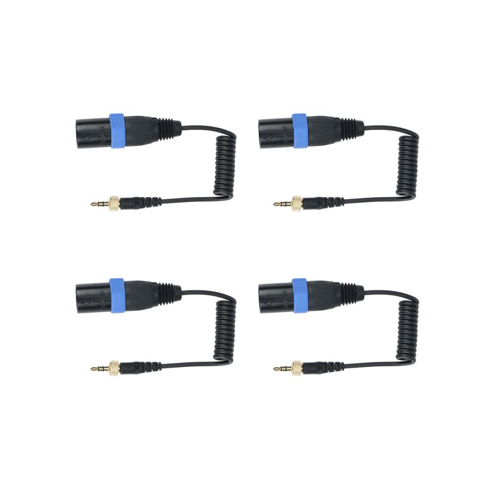4X Saramonic Locking Type 3.5Mm To 3.5Mm Trs To Xlr Male Microphone Output Universal Audio Cable For Wireless Receivers 4712282847032
