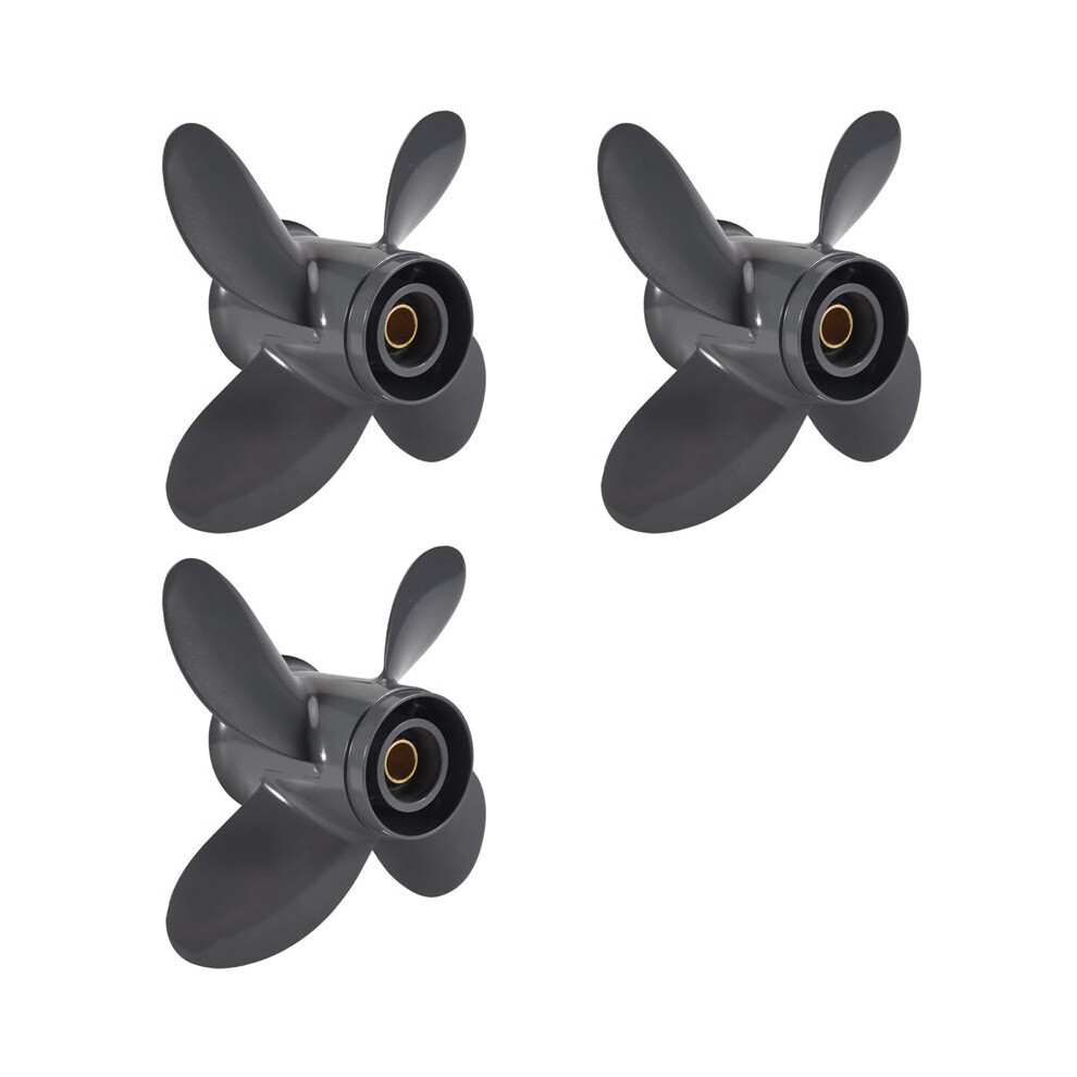 3X Propeller 4 Blade 9 1/4X10 For Honda And Yamaha Outboard Bf8d/Bf9.9d Bf9.9/Bf15a Bf15d/Bf20 8 Splines 58134-Zv4-010Ah 4712319098574