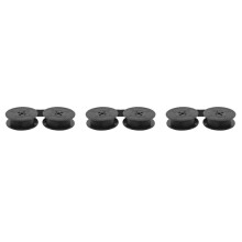 3Pack Typewriter Ribbon Twin Spool Typewriter Ribbon Ink Twin Spool Pack Ink Replacement Part for Most Typewriter(Black)