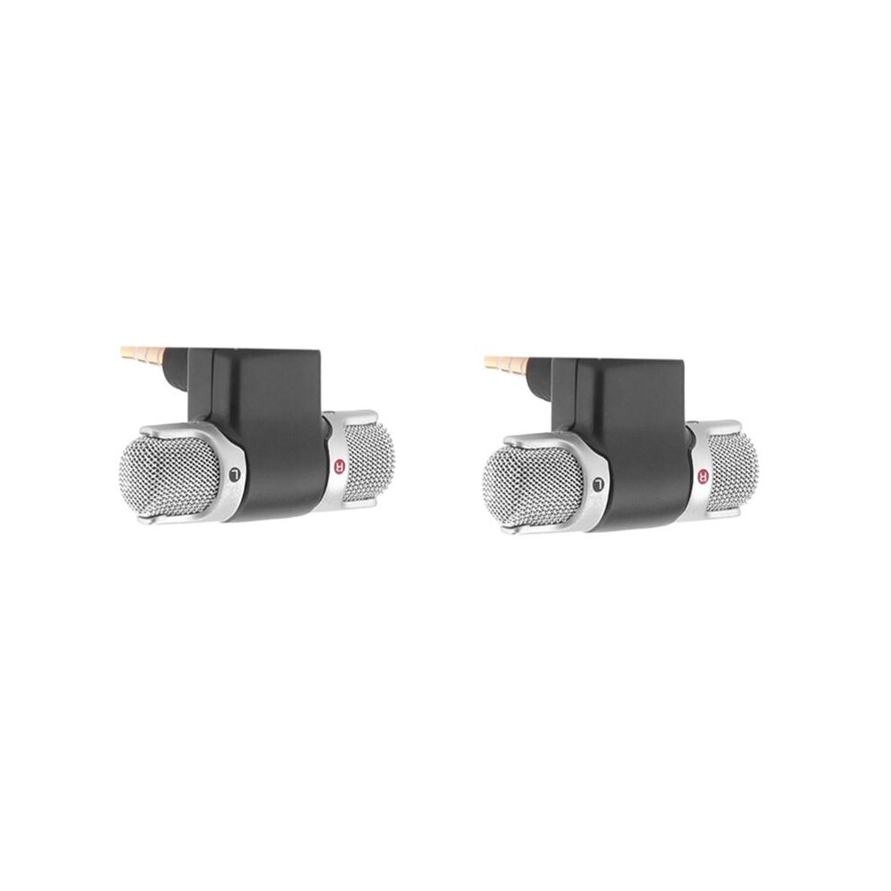 2X Mini 3.5mm Jack Microphone Portable Stereo Microphone for Phone Recording Microphone for Smartphone-image-OPC-PNVJX2C-NEW