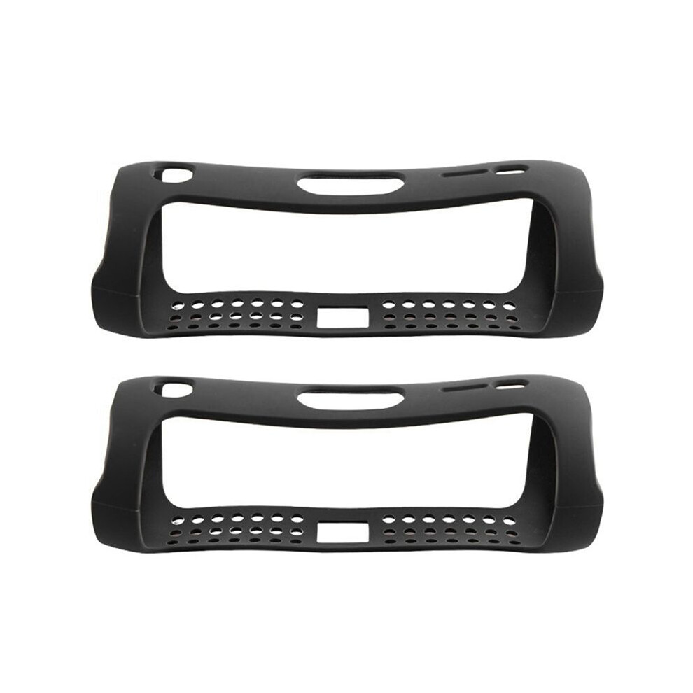 2X Protective Case Bluetooth Speaker Eco-Friendly Silicone Protection Cover Sleeve For Jbl Flip 5 - Black 4711011365366
