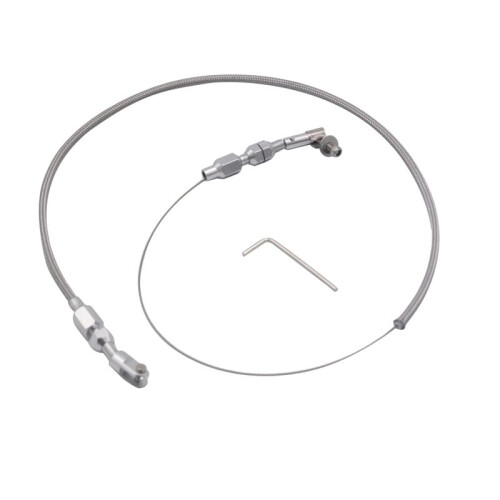 2pcs 24 Inch Throttle Cable Braided Stainless Steel Universal Accelerator for Mopar 1