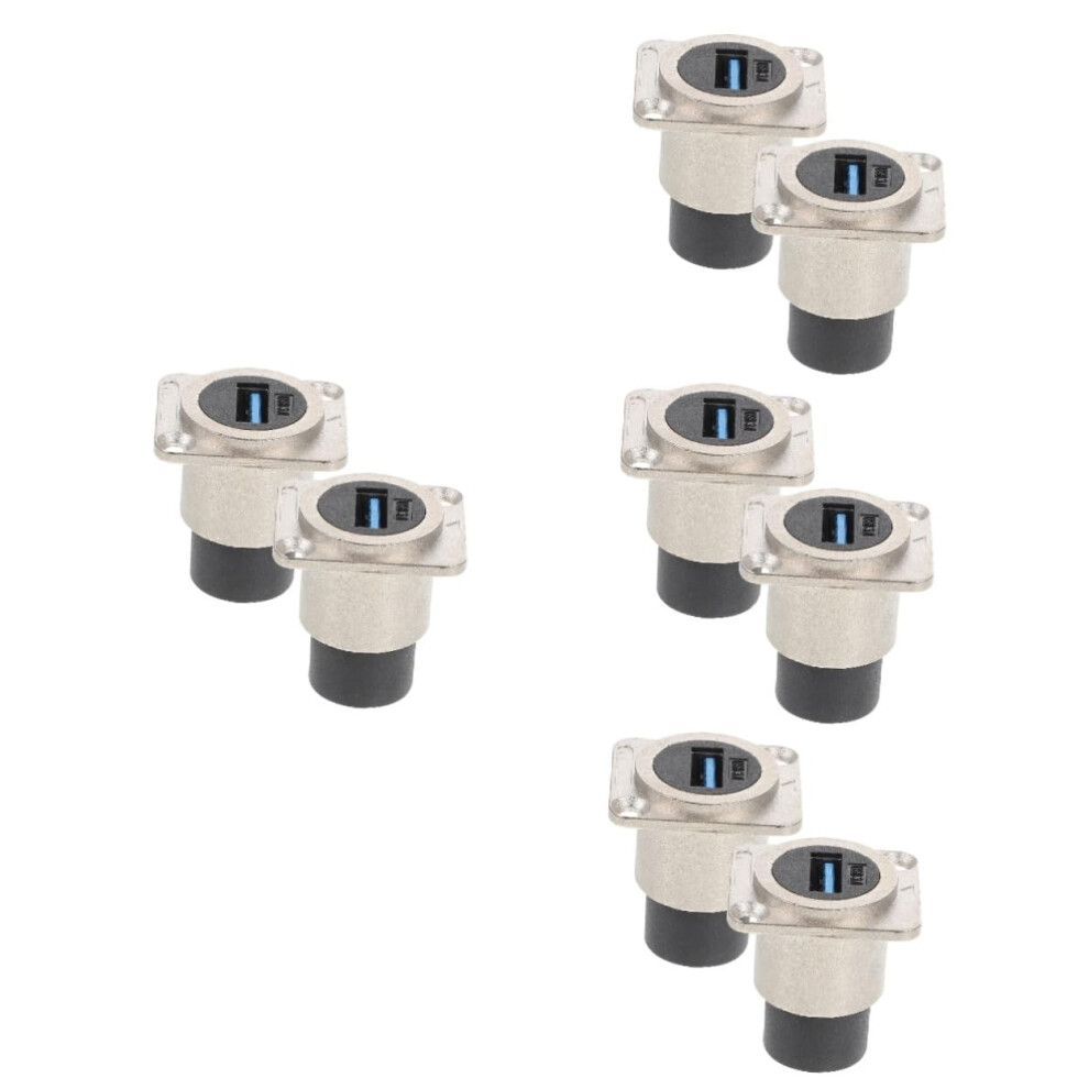 4Sets Usb 3.0 Panel Mount Coupler Adapter Usb Bulkhead Connector Flush Mount Usb Pass Through Ip67 Standard Mounting 2Pcs4 9426802947939
