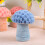 Artificial Mushroom Plush Harvest Fall Thanksgiving-light pink 7