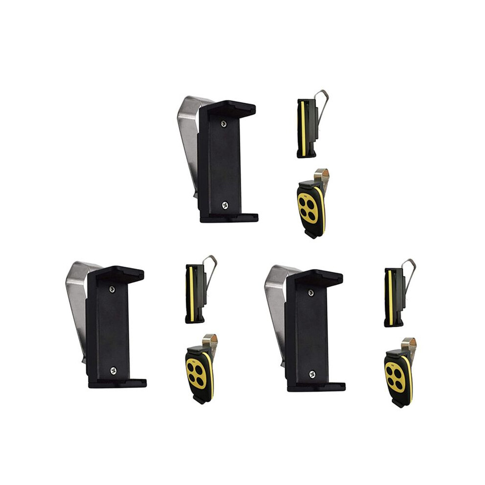 Garage Door Opener Clip, Car Garage Remote Visor Clip Holder For Liftmaster Sears Chamberlain, For Remote Controls 3Pcs Silver 6132964735835
