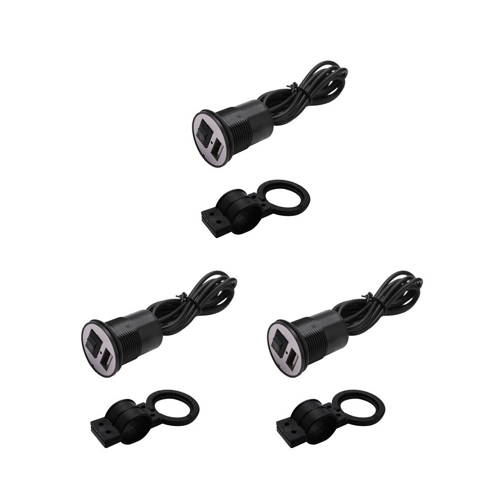 3X 12-24V Universal Usb Charger Motorcycle Power Adapter Socket Usb Charger Waterproof Auto Charger Adapter 4713613748387
