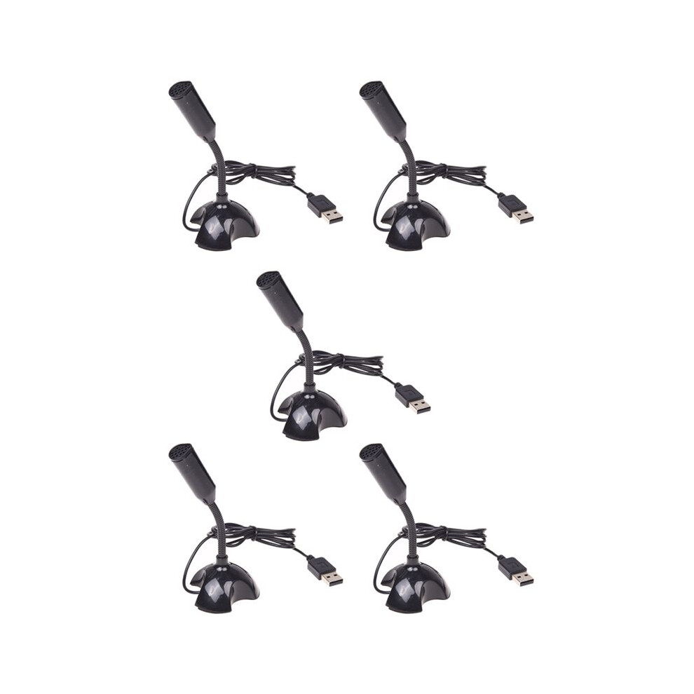 5X Usb Microphone Web Flexible Noise Canceling Mic For Mac Pc Computer Laptop Stand 4711955948366
